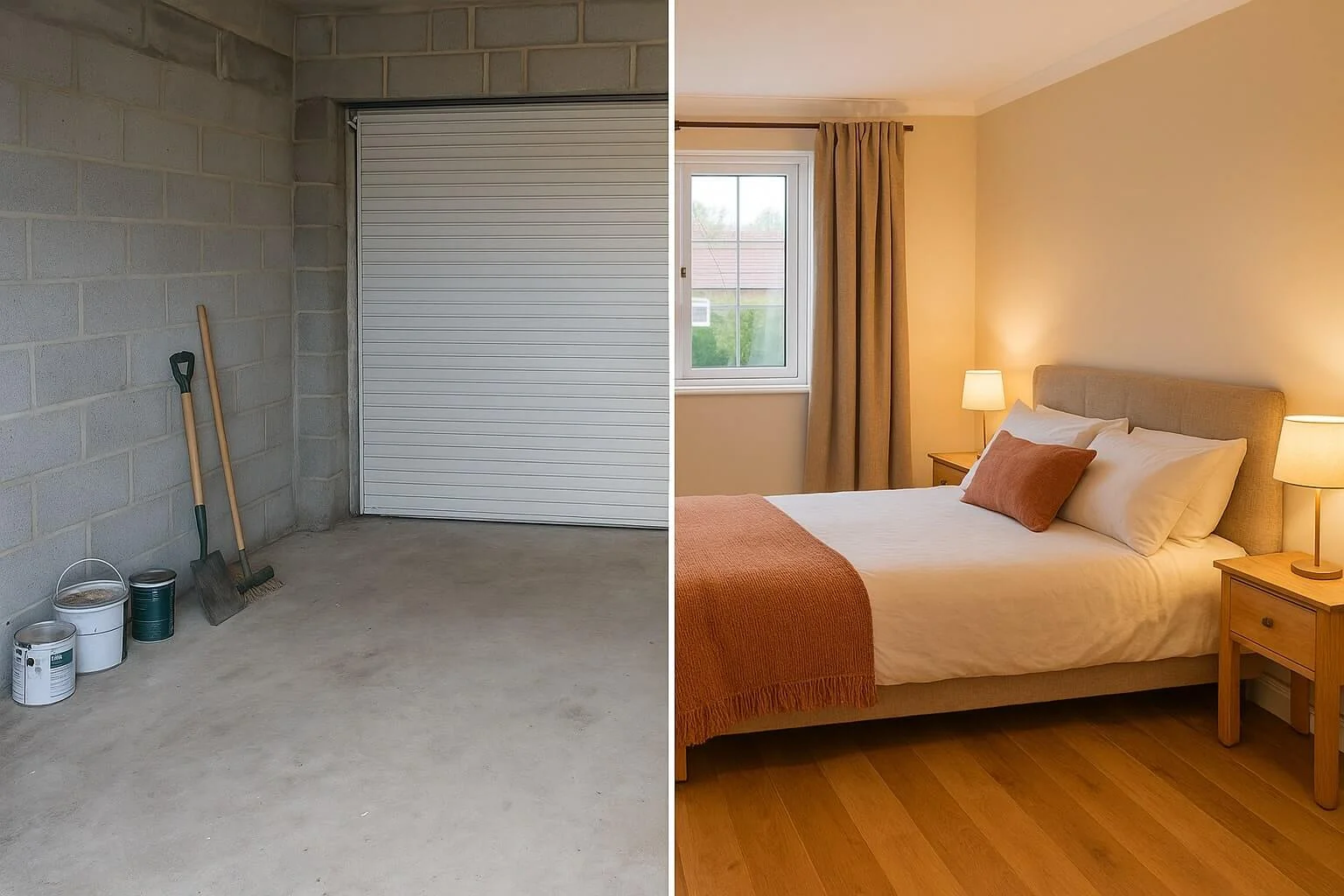 converting a room into a garage